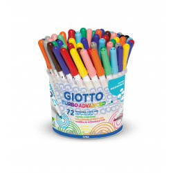 8000825424304 - TURBO ADVANCED POT 72 FEUTRES COLORIS ASSORTIS